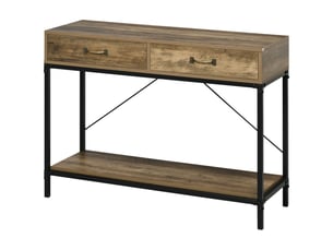Console 2 tiroir(s)  coloris noir <strong></strong> <strong></strong>