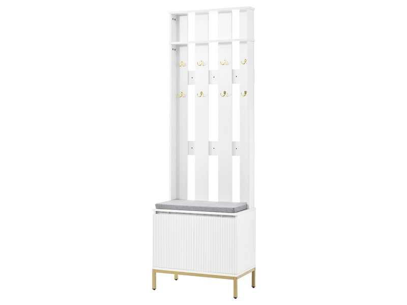 Portemanteau avec banc et rangement 60 x 191,5 cm en mdf - Conforama W