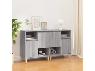 Buffets 2 pcs - bahut - meuble de rangement sonoma gris 60x35x70 cm bois d'ingénierie