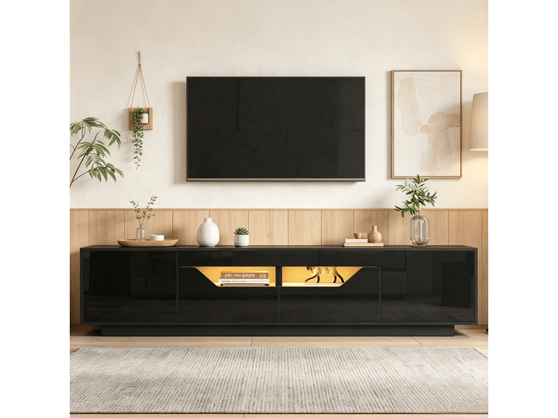 Lit coffre rembourré 140x200 cm en velours beige et rose, tête de lit en forme de fleur, rangement hydraulique, éclairage led et cadre métallique - Conforama D