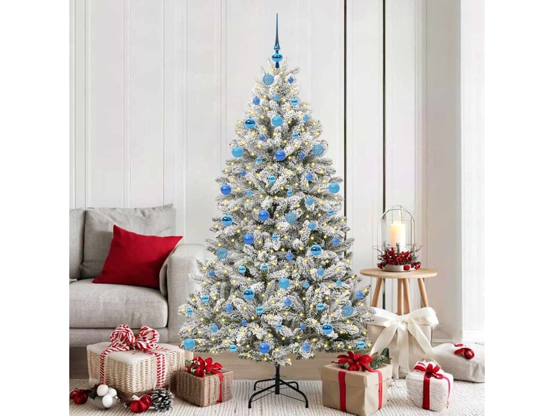  Sapin de noël - arbre de noël artificiel 180 cm 300 led blanc chaud  - Conforama B