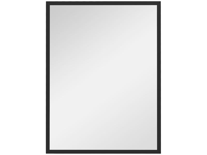  Miroir mural rectangulaire cadre en mdf noir 60 x 80 cm  - Conforama A