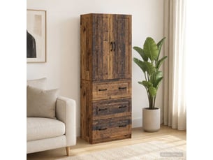 Armoire <strong></strong> <strong></strong> coloris bois clair largeur 66 cm