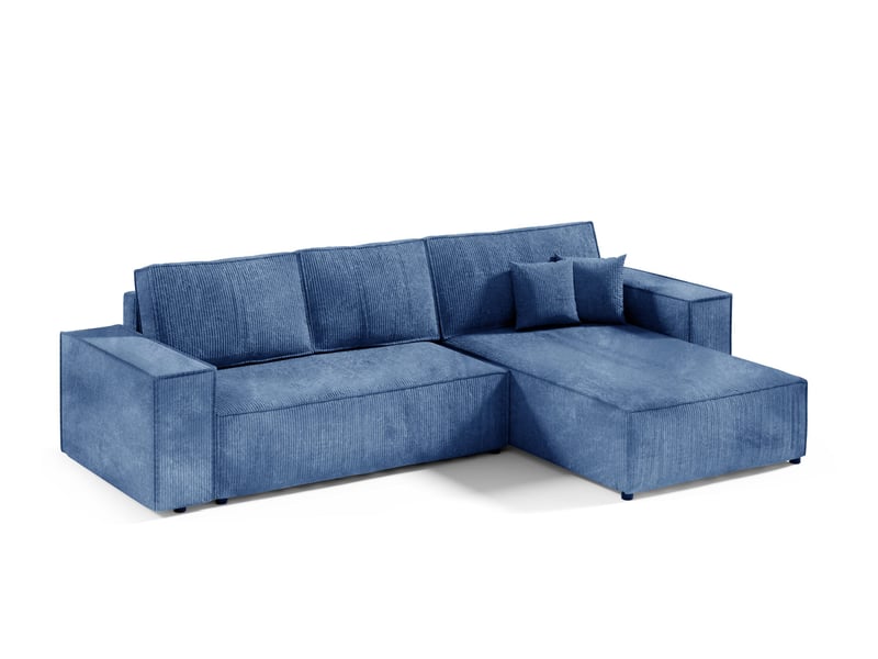  Canapé d'angle convertible mille l bleu  - Conforama A