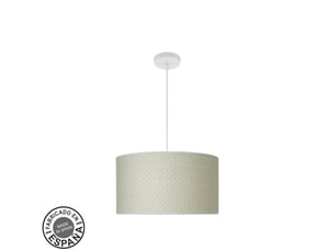 Suspension fabrilamp moda blanc canisse blanc 2 x e27 ø 40 cm