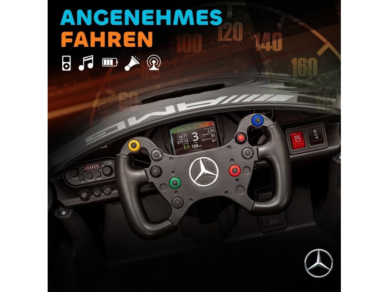  Voiture électrique pour enfants mercedes-amg 115x66x44 cm 12 v noire  - Conforama E