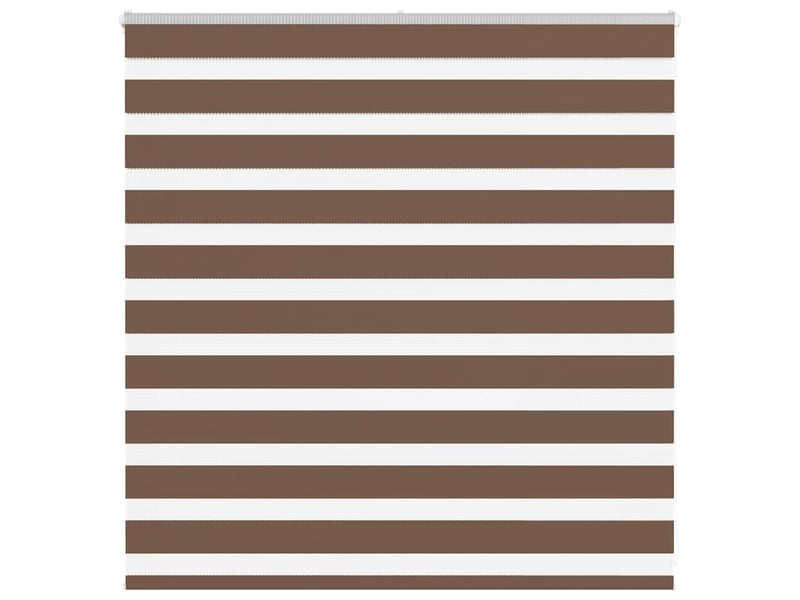 Store zèbre, store de fenêtre marron 140x100cm largeur du tissu 135,9cm polyester cf48675 - Conforama B
