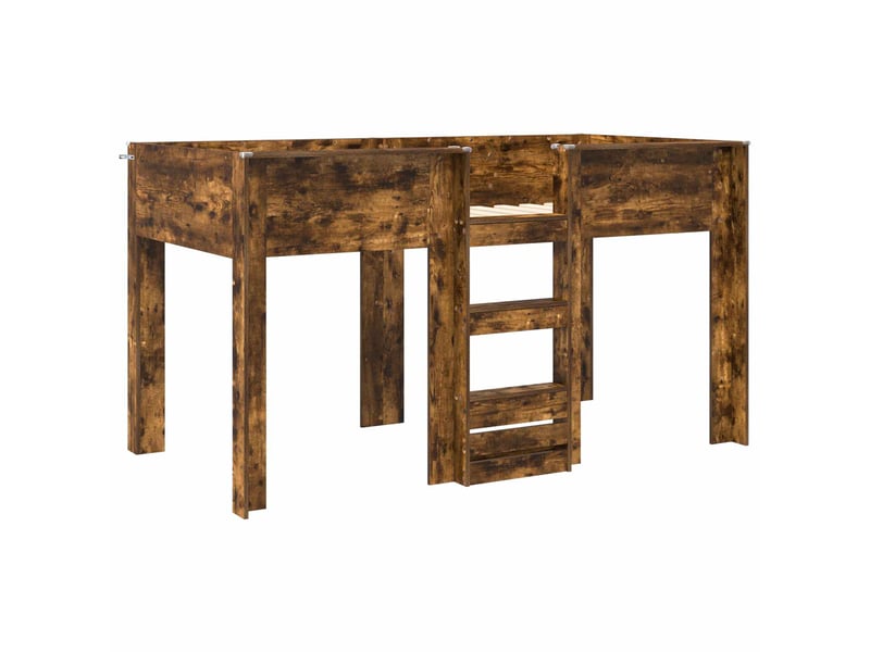  Lit superposé pour enfants - lit jeune chêne fumé 90 x 190 cm  - Conforama D
