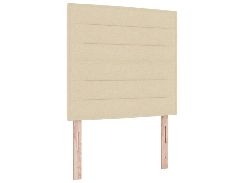  Tête de lit - panneau de tête de lit crème 90 cm tissu  - Conforama A