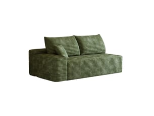 Canapé droit fixe <strong></strong> <strong></strong> 2 places Tissu vert
