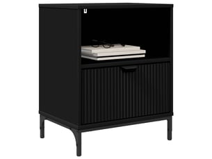 Table de chevet - cabinet de chevet - table de nuit noir 49 x 36 x 61 cm bois d'ingénierie