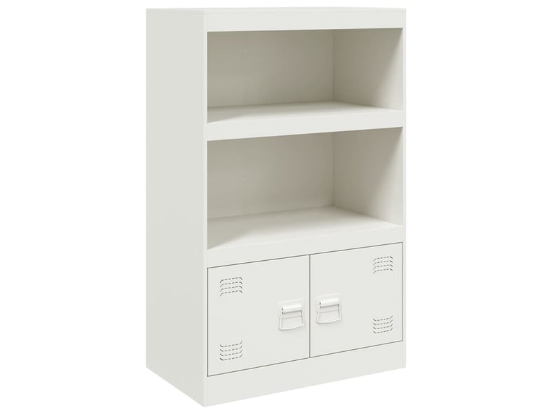  Buffet - bahut - meuble de rangement blanc 67x39x107 cm acier  - Conforama A