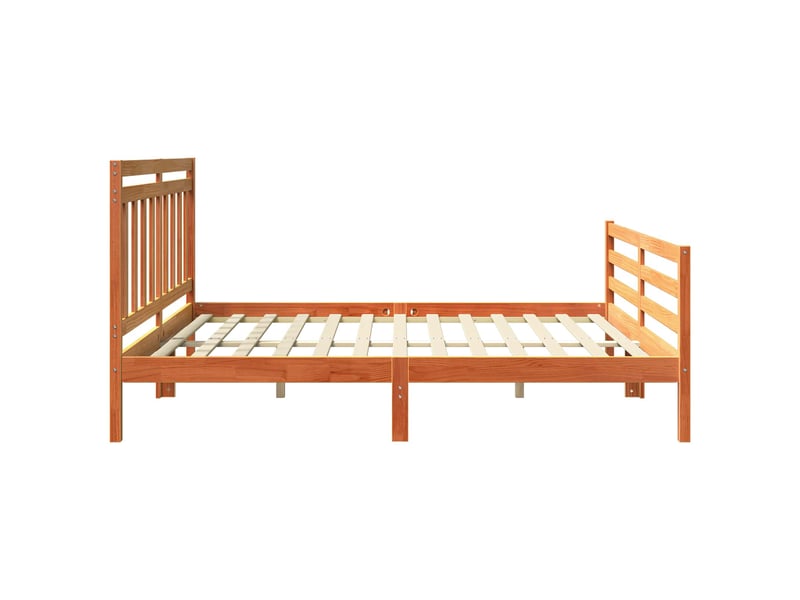  Lit double- lit adulte -  cadre de lit avec tête de lit  marron 180 x 200 cm  - Conforama D