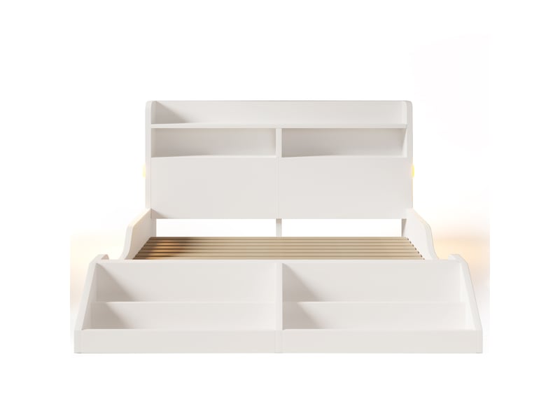  Lit enfant 140x200 cm avec rangement et lattes inclus  - Conforama R