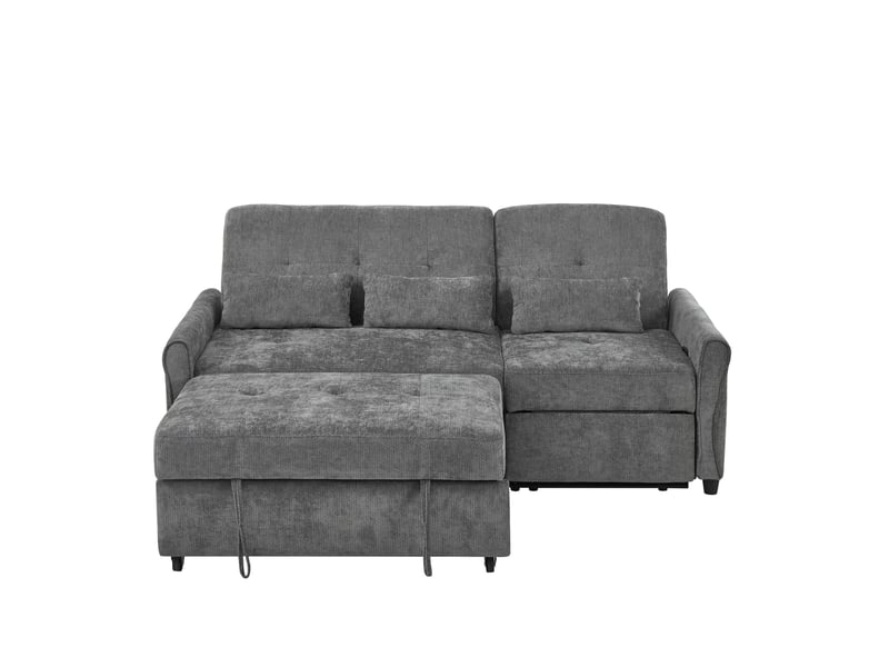  Canapé convertible 3 places coulissant dossier 3 positions homvra  - Conforama A