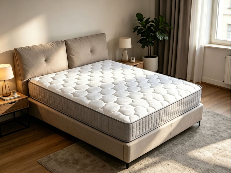 Matelas à ressorts 90x200cm, h3 25 cm d'épaisseur, 7 zones, matelas ergonomique, livré roulé - Conforama B