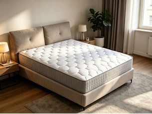 Matelas 90x200 cm <strong>BGSRYAO</strong> <strong></strong> Ressorts ensachés + mousse soutien Medium épaisseur 25 cm