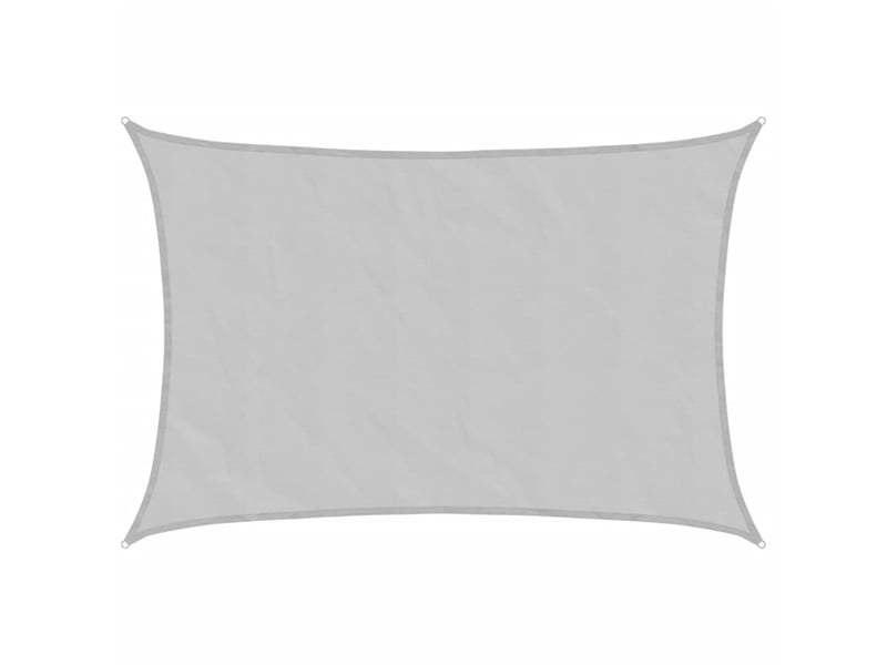  Voile d'ombrage - voile d'ombre - voile parasol gris clair 5x3,5 m 100% polyester oxford  - Conforama A