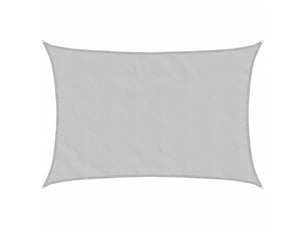Voile d'ombrage - voile d'ombre - voile parasol gris clair 5x3,5 m 100% polyester oxford