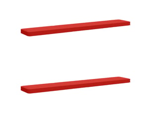 Lot de 2 coussins de banc, coussins d'assise vught 100 % polyester rouge cf58544