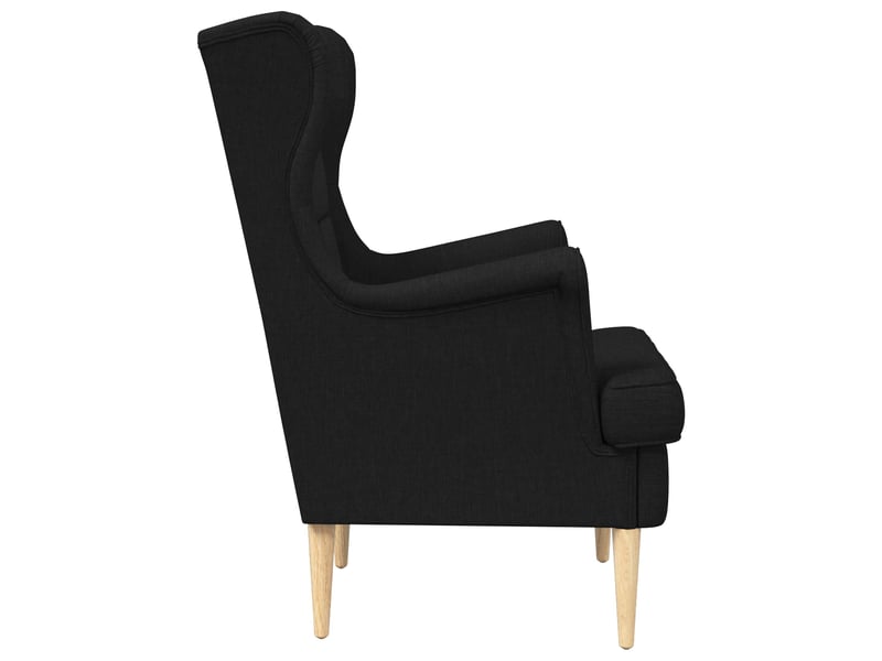  Vidaxl fauteuil noir tissu  - Conforama E