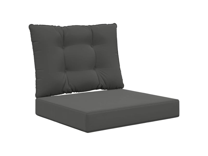  Coussin de canapé d'extérieur, coussin de chaise polyester anthracite 60 x 50,5 cm cf54007  - Conforama A