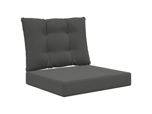 Coussin de canapé d'extérieur, coussin de chaise polyester anthracite 60 x 50,5 cm cf54007