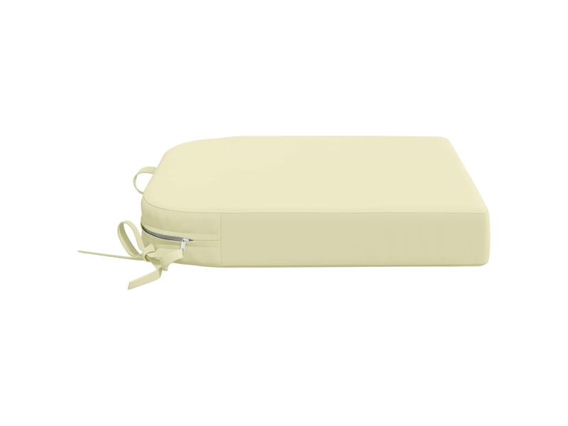 Coussin de siège, coussin d'assise en 1 pièce soest 100 % polyester crème cf55835 - Conforama D