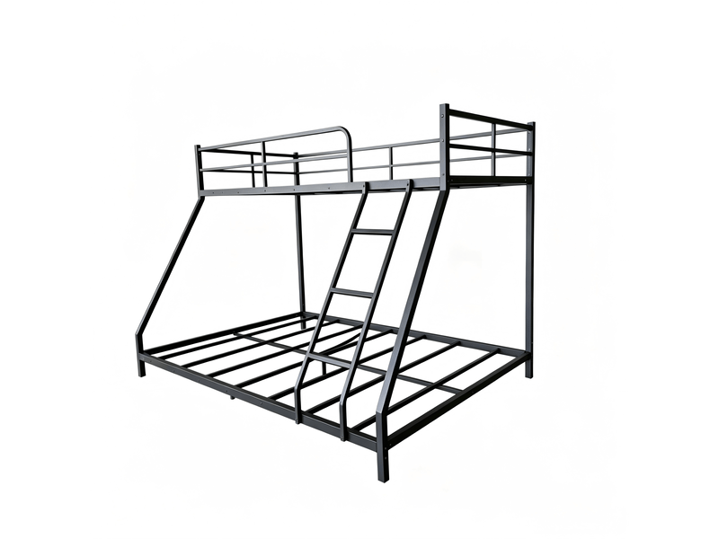  Cadre de lit double en métal 80x190 et 130x190 cm, 2 couchages, gain de place  - Conforama E