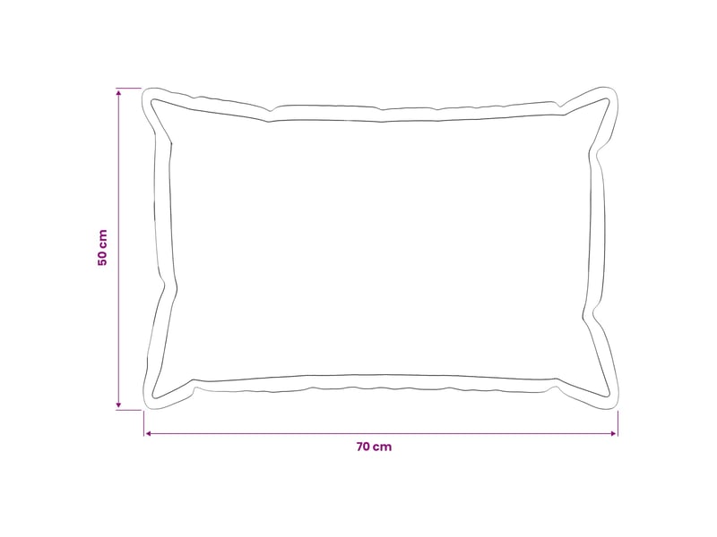  Lot de 6 housses de coussin houten bleu 50 x 70 cm lin synthétique cf49956  - Conforama E