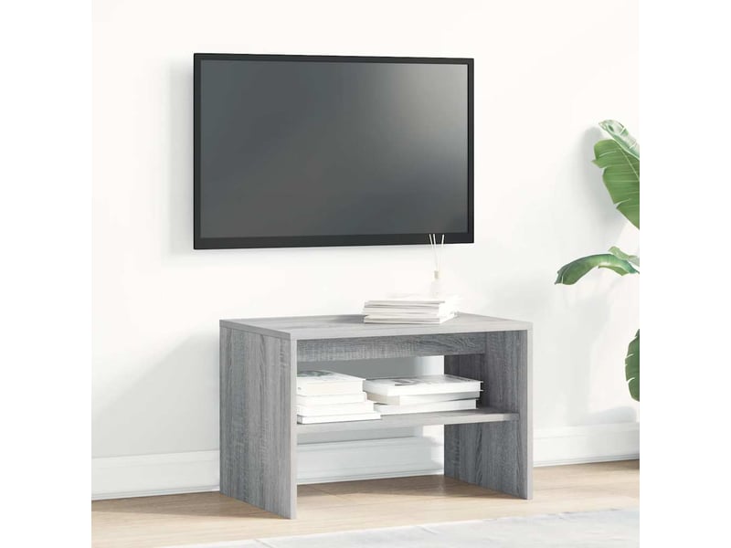  Meuble tv - banc tv - meuble de rangement sonoma gris 60x40x40 cm bois d'ingénierie  - Conforama C