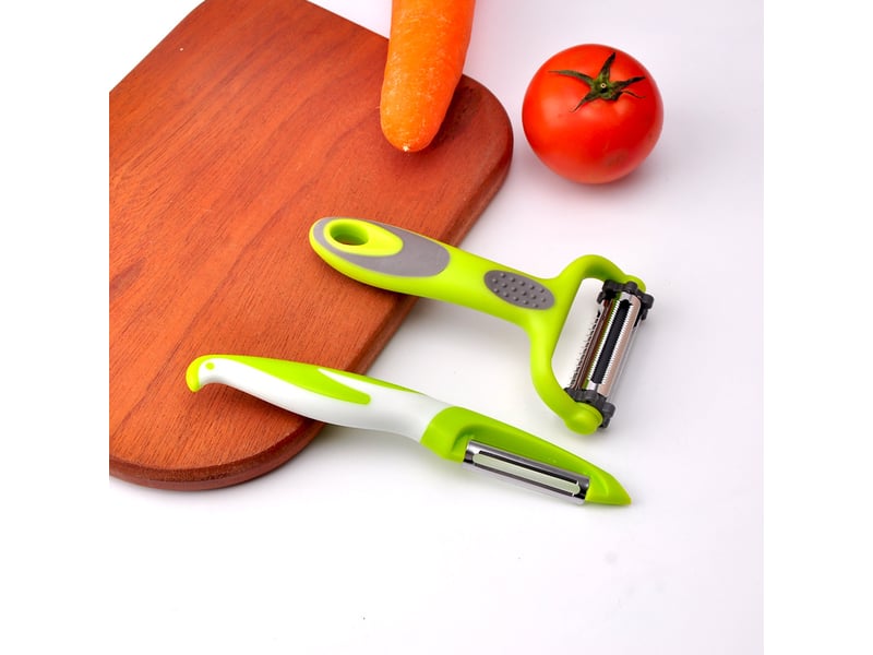  Éplucheur, 2 pièces econome legumes, éplucheur multifonctions, éplucheur à légumes, eplucheur legumes, éplucheur droit éplucheur, epelucheur  - Conforama B