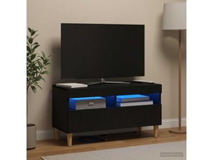 Meuble tv coloris noir 1 cm <strong></strong> <strong></strong>