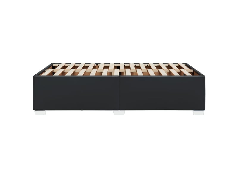  Lit double- lit adulte -  cadre de lit sans matelas noir 120x190 cm similicuir  - Conforama D