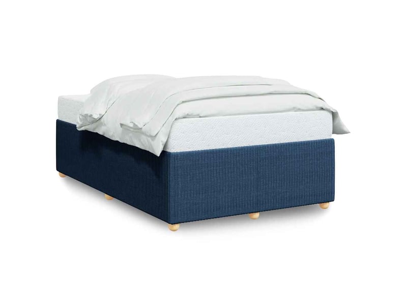  Lit double- lit adulte -  cadre de lit sans matelas bleu 120x190 cm tissu  - Conforama A