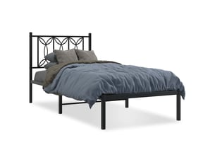 Lit simple 90x190 cm    coloris noir