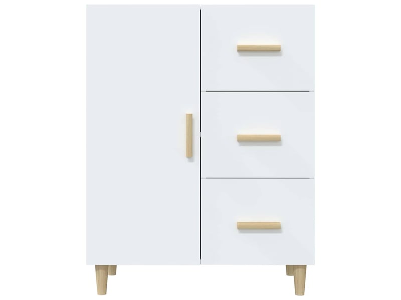  Buffet - bahut - meuble de rangement blanc 69,5x34x90 cm bois d'ingénierie  - Conforama E