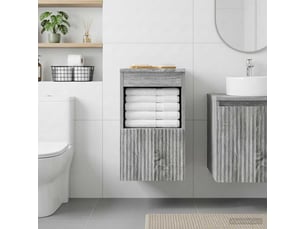 Armoire de salle de bain, meuble de rangement sonoma gris 30x41x50 cm