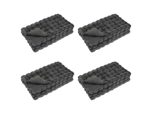 Couverture décorative, couverture antidérapante en fausse de lapin 4 pc 13.65 kg shl218