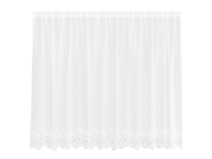 Rideau en dentelle, rideau ajouré, voilage blanc 300 x 140 cm polyester cf43794