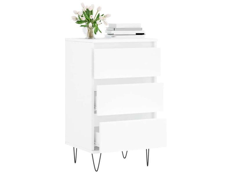  Buffet - bahut - meuble de rangement blanc 40x35x70 cm bois d’ingénierie  - Conforama D