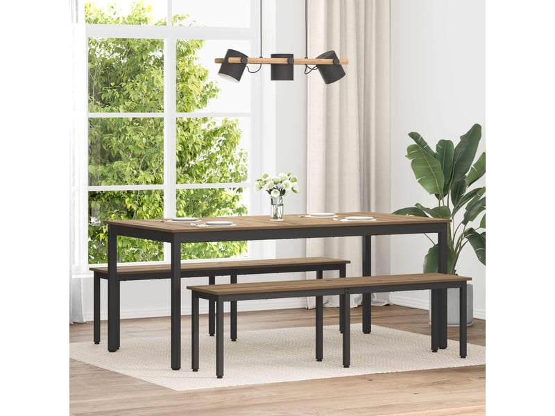  Banc d'entrée, banc d'intérieur chêne artisan 160x35x45 cm bois d'ingénierie  - Conforama B