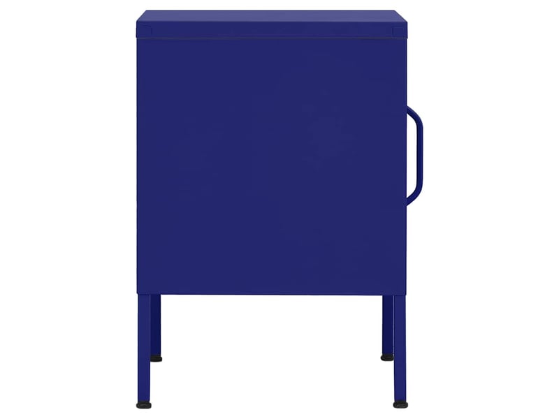  Table de chevet - cabinet de chevet - table de nuit bleu marine 35x35x51 cm acier  - Conforama E