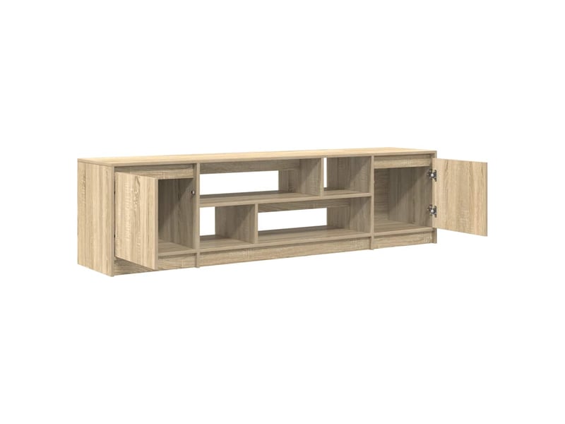  Meuble tv - banc tv - meuble de rangement chêne sonoma 188,5x41x50 cm bois d'ingénierie  - Conforama E