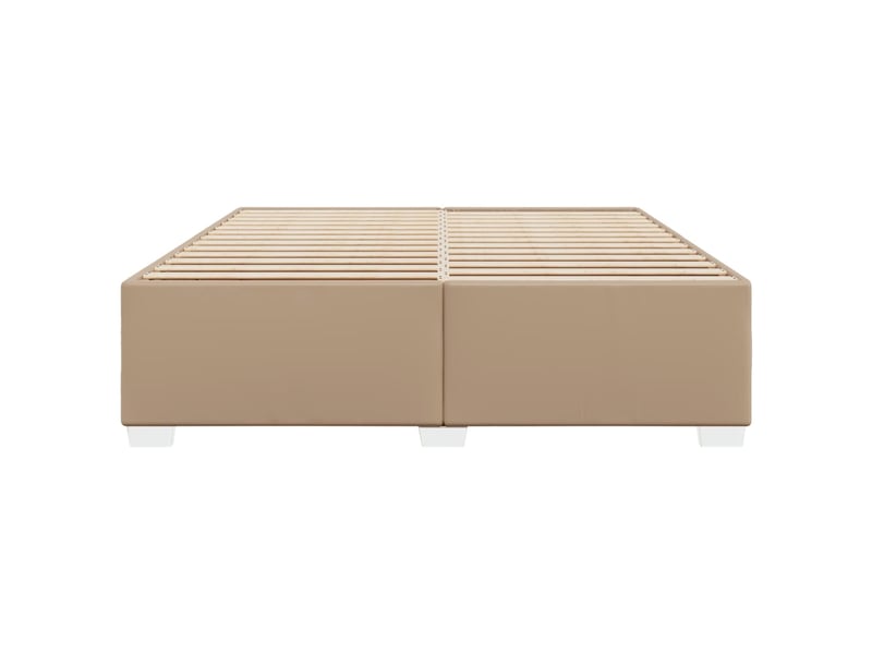  Lit double- lit adulte -  cadre de lit sans matelas cappuccino 200x200 cm similicuir  - Conforama C