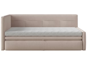 Lit 2 places 90x200 cm SELSEY Nesmi coloris beige