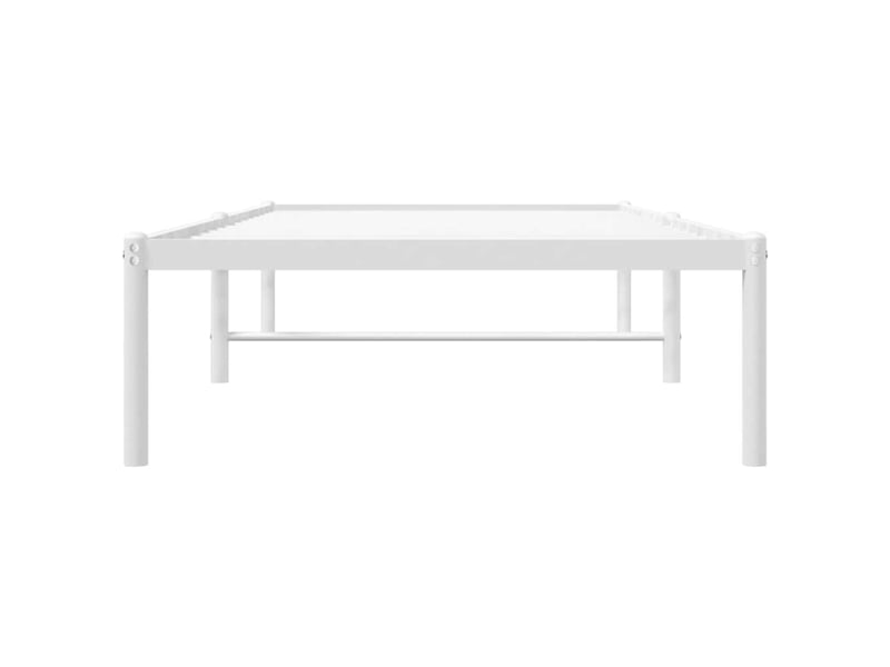  Lit simple- lit adulte -  cadre de lit métal blanc 80x200 cm  - Conforama D