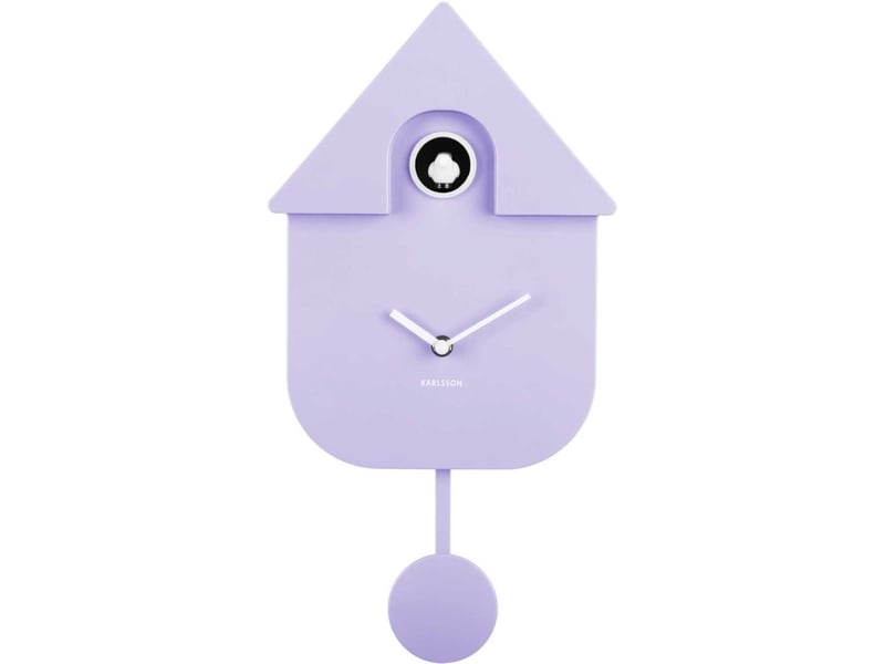  Horloge murale moderne cuckoo violet clair  - Conforama D