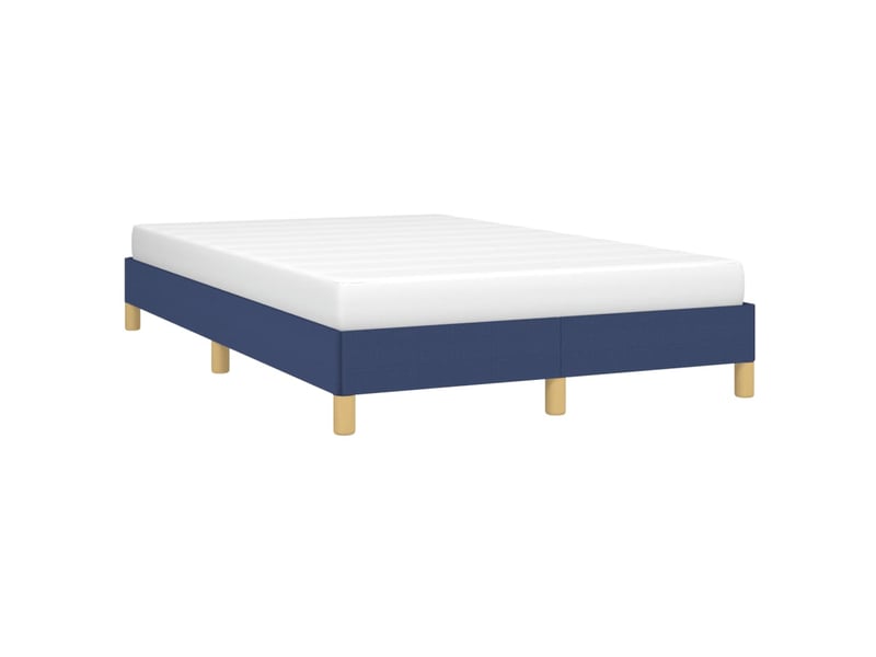  Lit double- lit adulte -  cadre de lit sans matelas bleu 120x190 cm tissu  - Conforama C