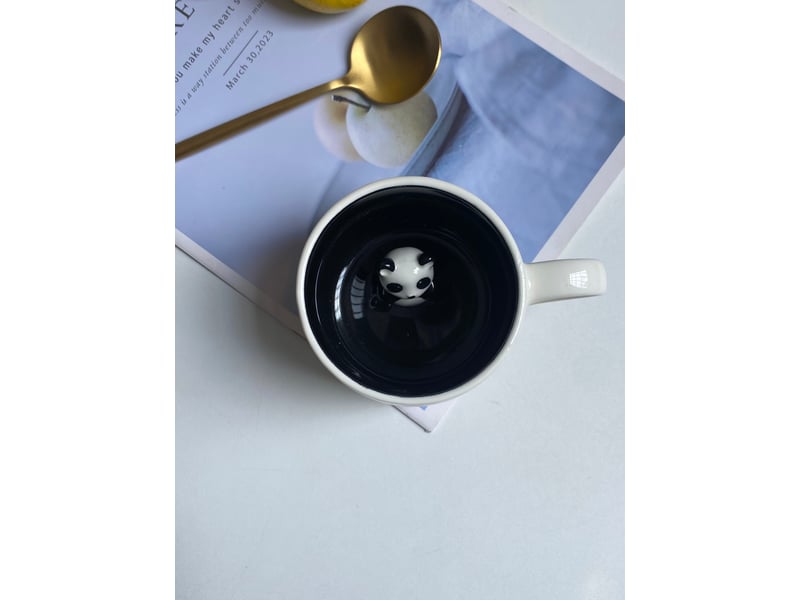  Mug en céramique, panda en relief, 450 ml  - Conforama D
